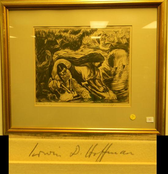 Irwin D Hoffman 1901 1989 lithograph 120708