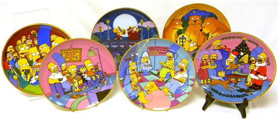 Simpsons ceramic collectors plates  120774