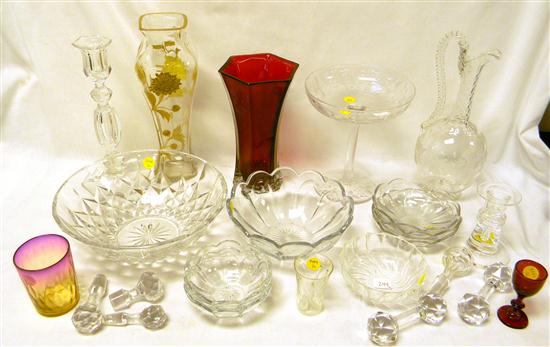 Assorted glass including vase with 120776