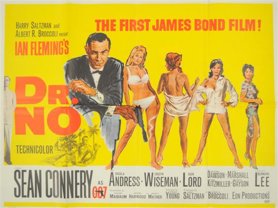 Dr No poster Quad UK 1962  1207f1