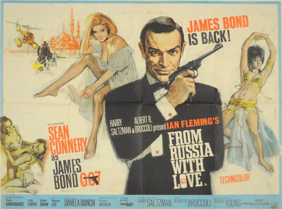 From Russia With Love poster Quad 1207f3