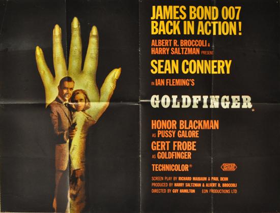 Goldfinger poster hand style  1207fb