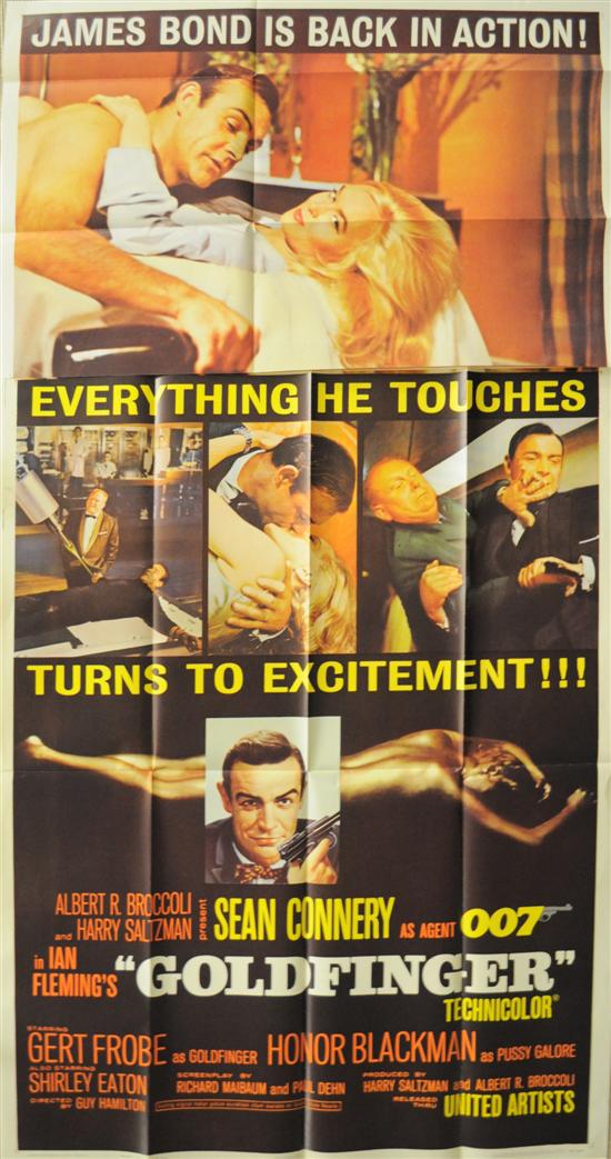 Goldfinger poster 3 Sheet 1964 1207fc