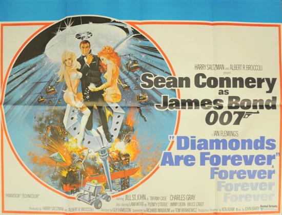 Diamonds Are Forever poster Quad 12082d
