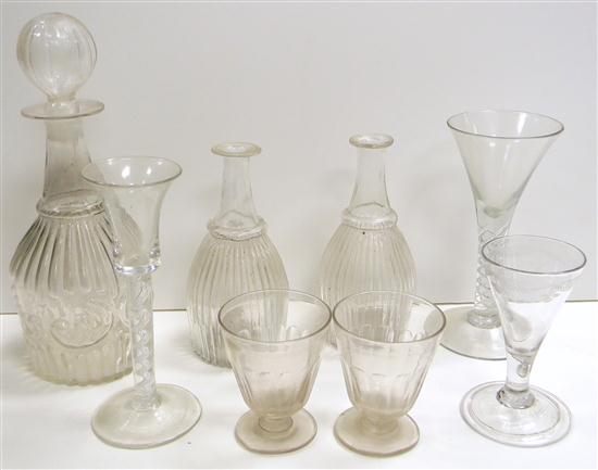 Early glassware including two 1208d6