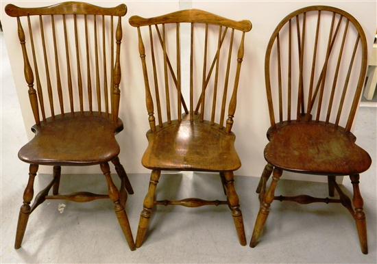 Three Windsors: side chairs and one