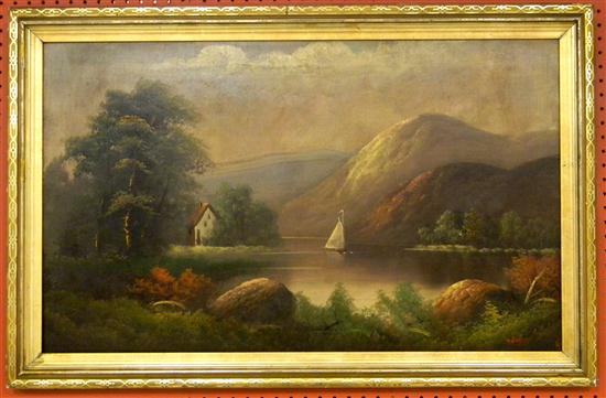 M Silver Late 19th C oil on 1208f8