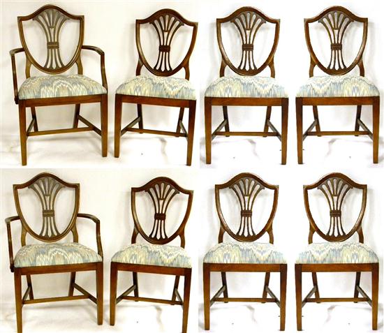 Set of eight dining chairs Federal 120958