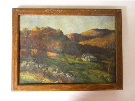 1928 oil on canvas autumn landscape 120983