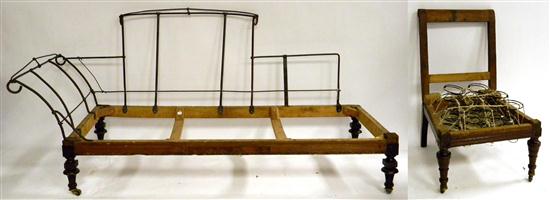 Smoking chair frame  with springs