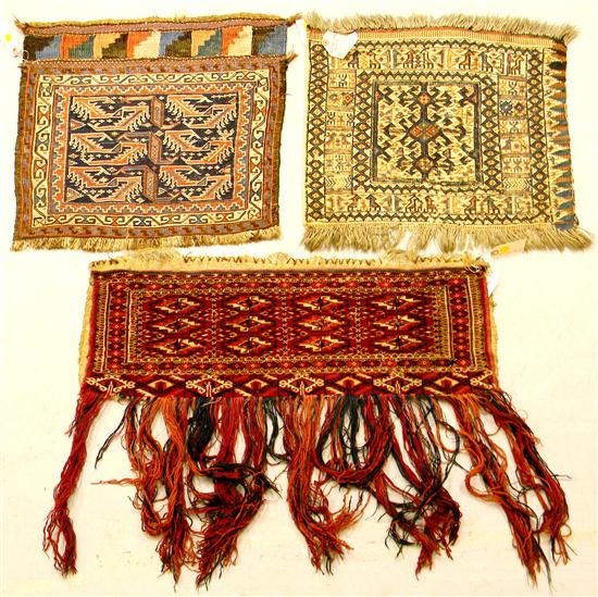 Antique Bokhara bag long fringe