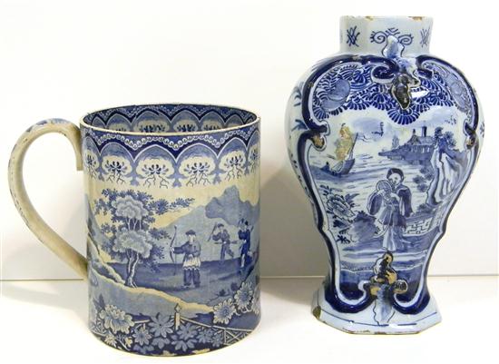 19th C English pearlware blue 1209d6