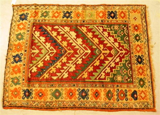 Antique Turkish prayer rug  4'