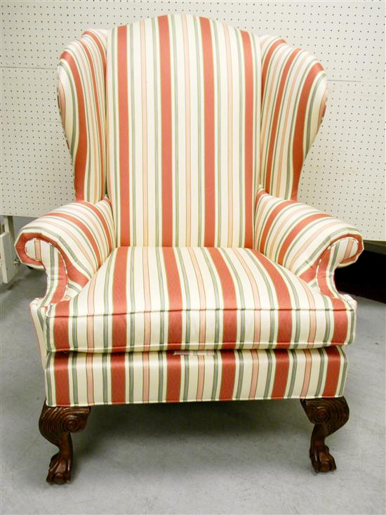 Ethan Allen wing chair red and 120a13