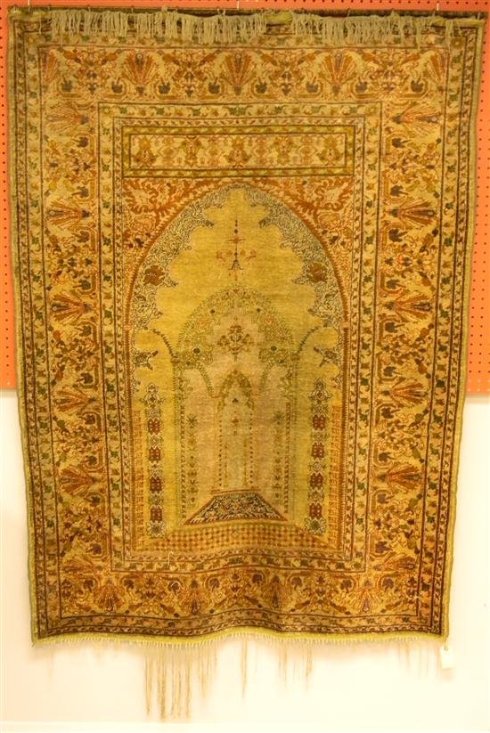 Antique Fine Turkish silk prayer 120a2e