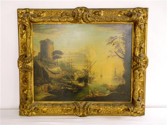 19th C Continental oil on canvas 120a2d