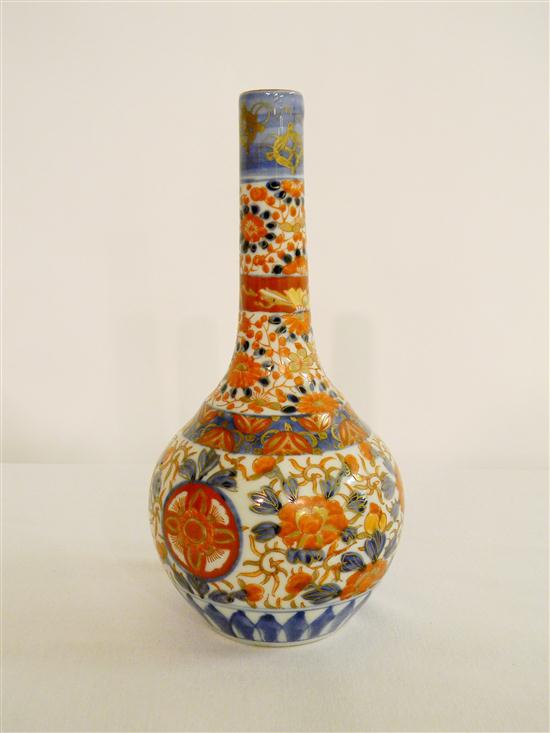 19th C Japanese Imari bottle vase 120a3b