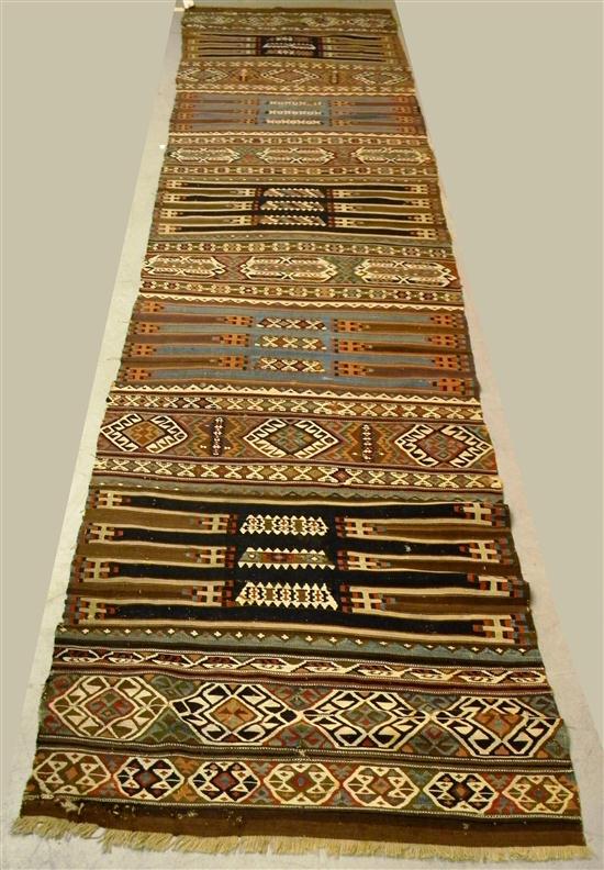 Antique Persian Kilim 3 x 14  120a4d