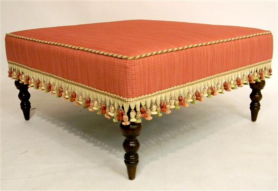 Ottoman  soft red with texture