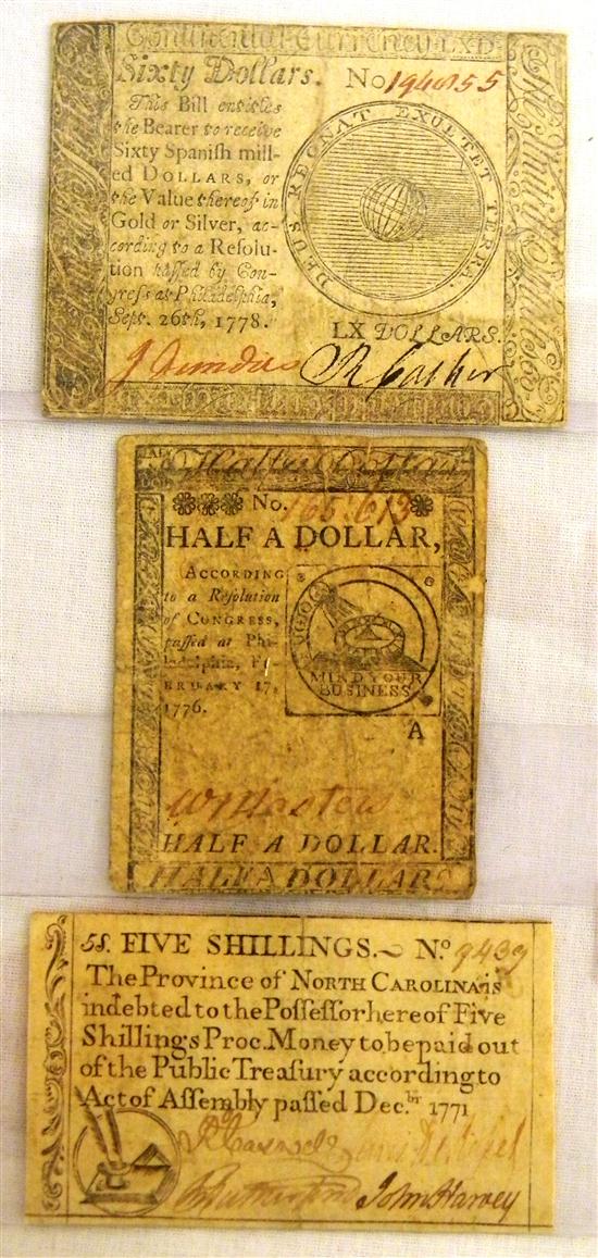 NJ - Three Pound Note - 3/25/1776.