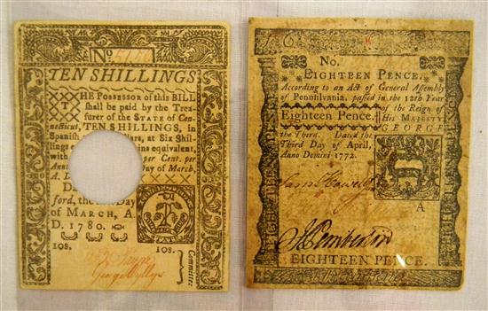 PA Eighteen Pence Note 4 3 1772  120a86
