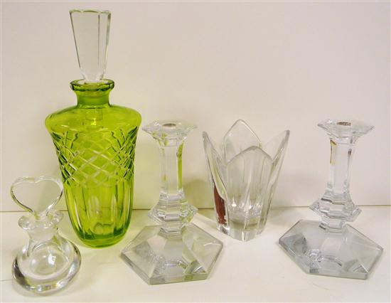 Assorted glass and crystal including 120aa3