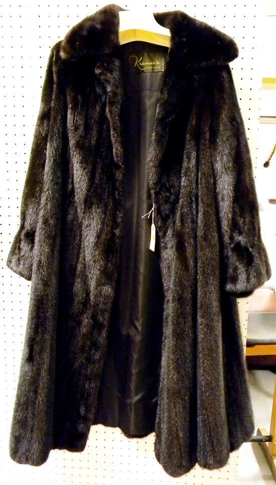 Black mink coat made by Kramers New
