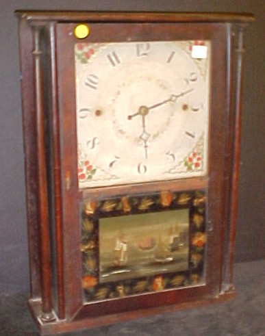 Norris North shelf clock  dial