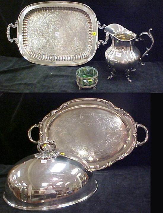 Silverplate including large dome 120ae6