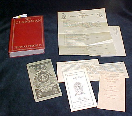 Ku Klux Klan membership form pamphlet 120b4d