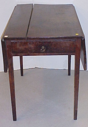 19th C. mahogany drop leaf table