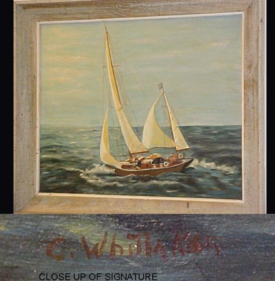 C Whittaker 20th C oil on canvas 120b89