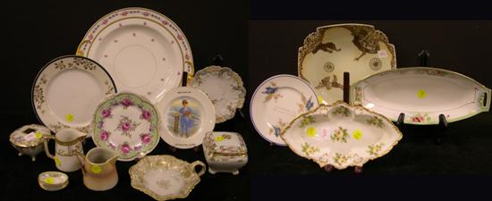 Porcelain including: 12 Limoges platter