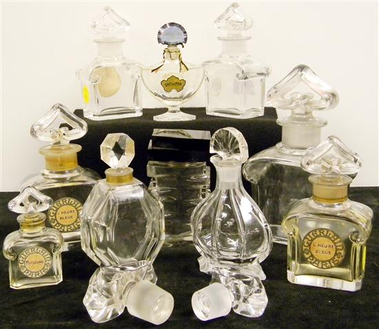 Commercial perfume bottles: ten