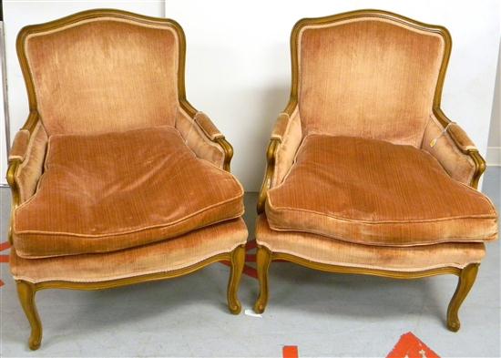 Pair of Louis XV style arm chairs