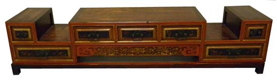 Chinese low cabinet on stand  20th
