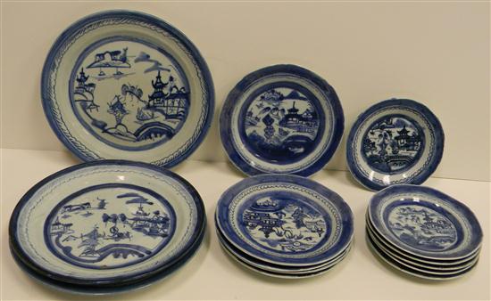 Chinese Export blue and white Canton