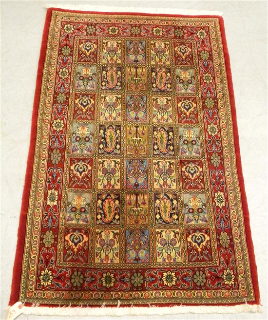 Persian design handknotted rug