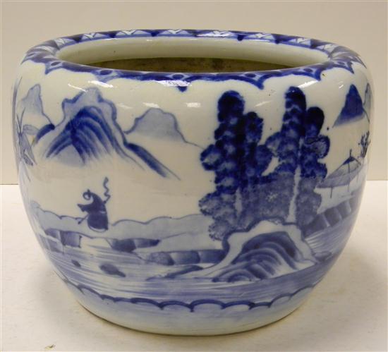 Japanese porcelain blue and white