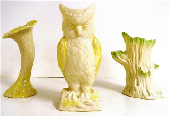 Belleek gold mark 8 1/4'' h. owl