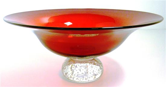 Pairpont compote with ruby flared 120cb1