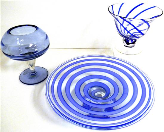 Three pieces of contemporary glass  120cea