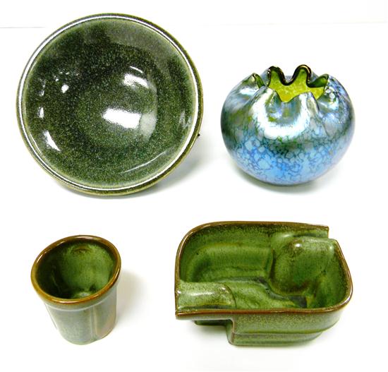 Art glass and pottery including  120ceb