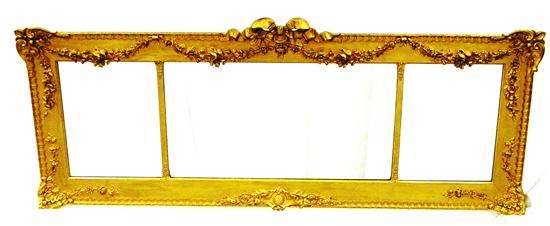 Elaborate wall mirror gold frame 120cef