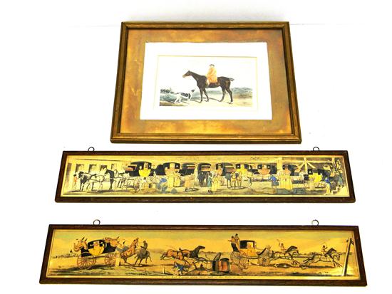 Horse and rider with dog print 120cf7