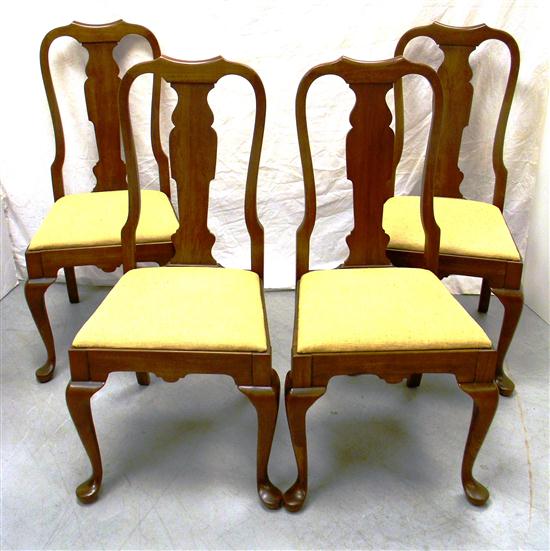 Queen Anne style set of four dining