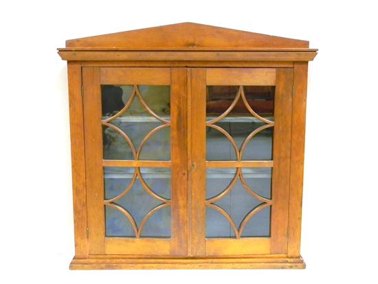 19th C. hanging wall cabinet  two