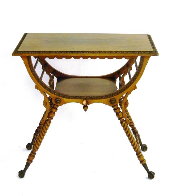 Center table  c. 1900  oblong top over