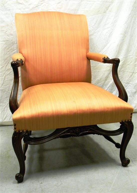 Open Chippendale style armchair 120d85