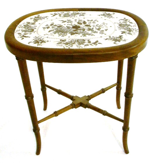 Side table  Staffordshire brown